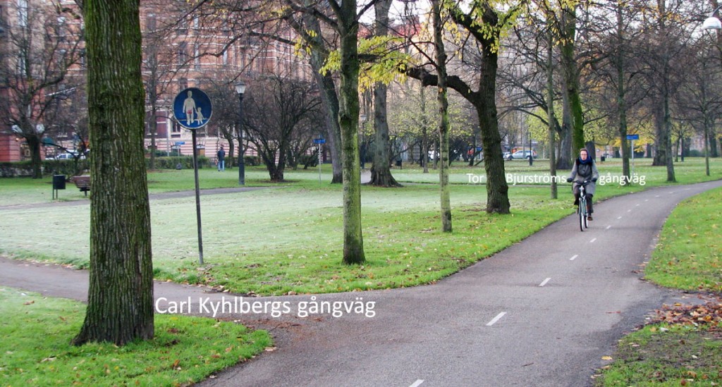 Gångvägar ansluter glatt till cykelbanan!