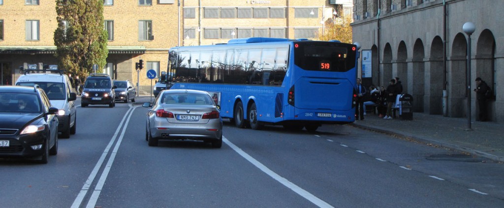 Bussars filval vid Burggrevegatan