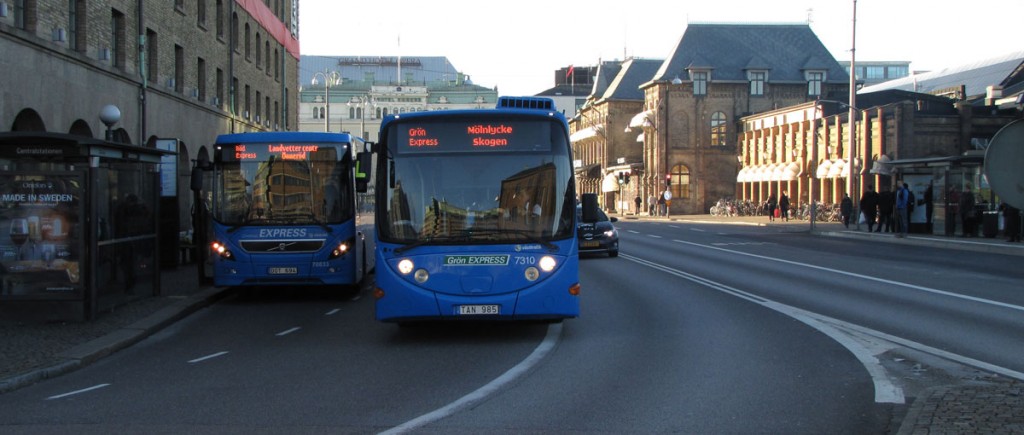 Bussars filval vid Göteborgs central