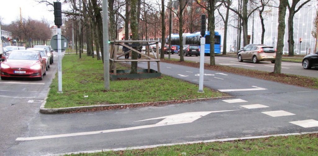 Omärklig ramp vid Lilla Pusterviksgatan