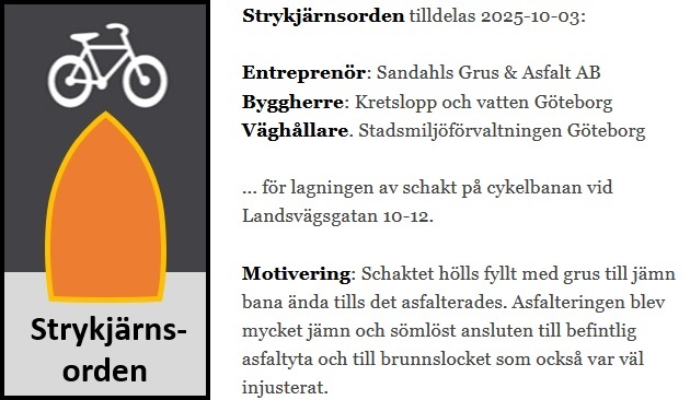 Strykjärnsorden Landsvägsgatan