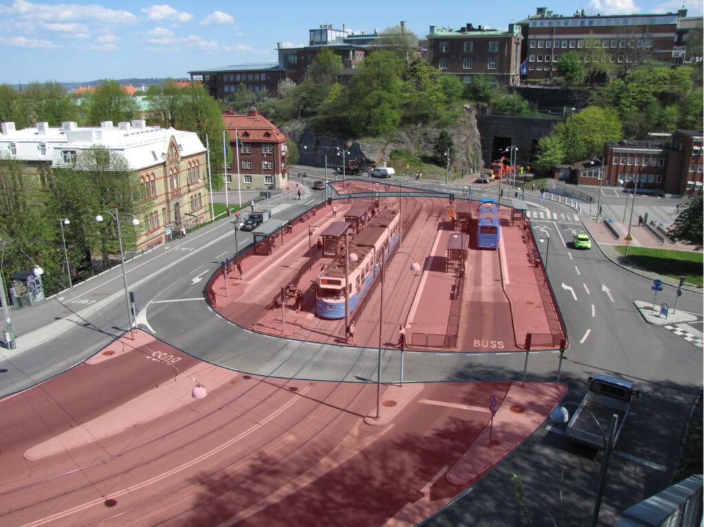 Stora ytor för kollektivtrafik vid Chalmers