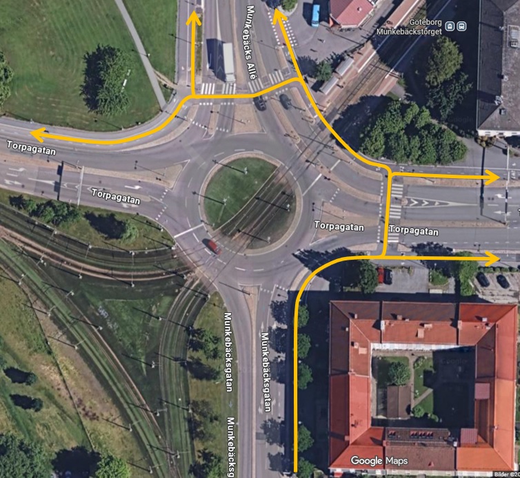 Rondellen vid Munkebäcks torg Rondellen vid Munkebäcks torg